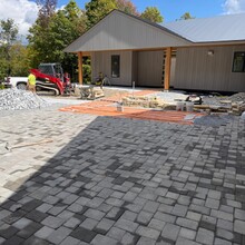 Custom built home under construction in Dorset, Vermont
